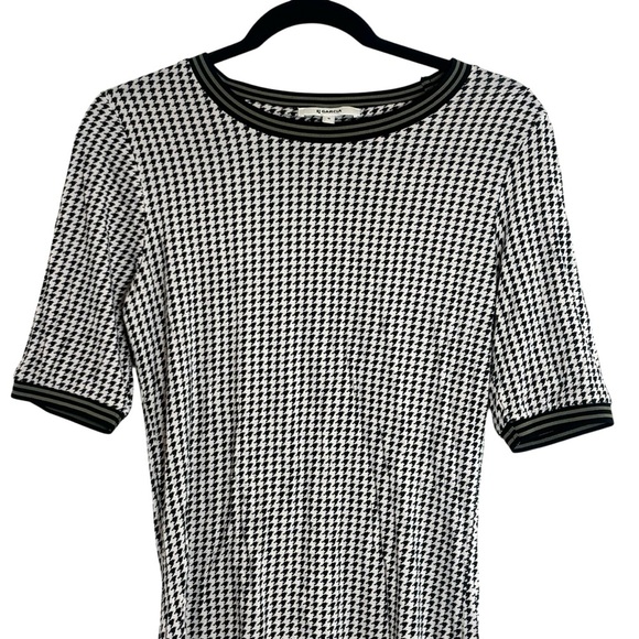 Garcia Shirt Women's Size Small Houndstooth Short Sleeve - Picture 3 of 5